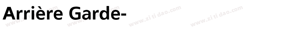Arrière Garde字体转换